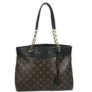 LOUIS VUITTON M51198 Monogram Pallas Shopper Tote Bag Shoulder Bag Brown/Black